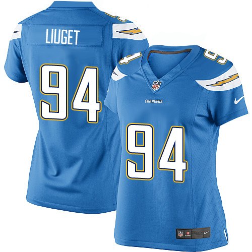 Women's Elite Corey Liuget Nike Jersey Electric Blue Alternate - #94 NFL Los Angeles Chargers